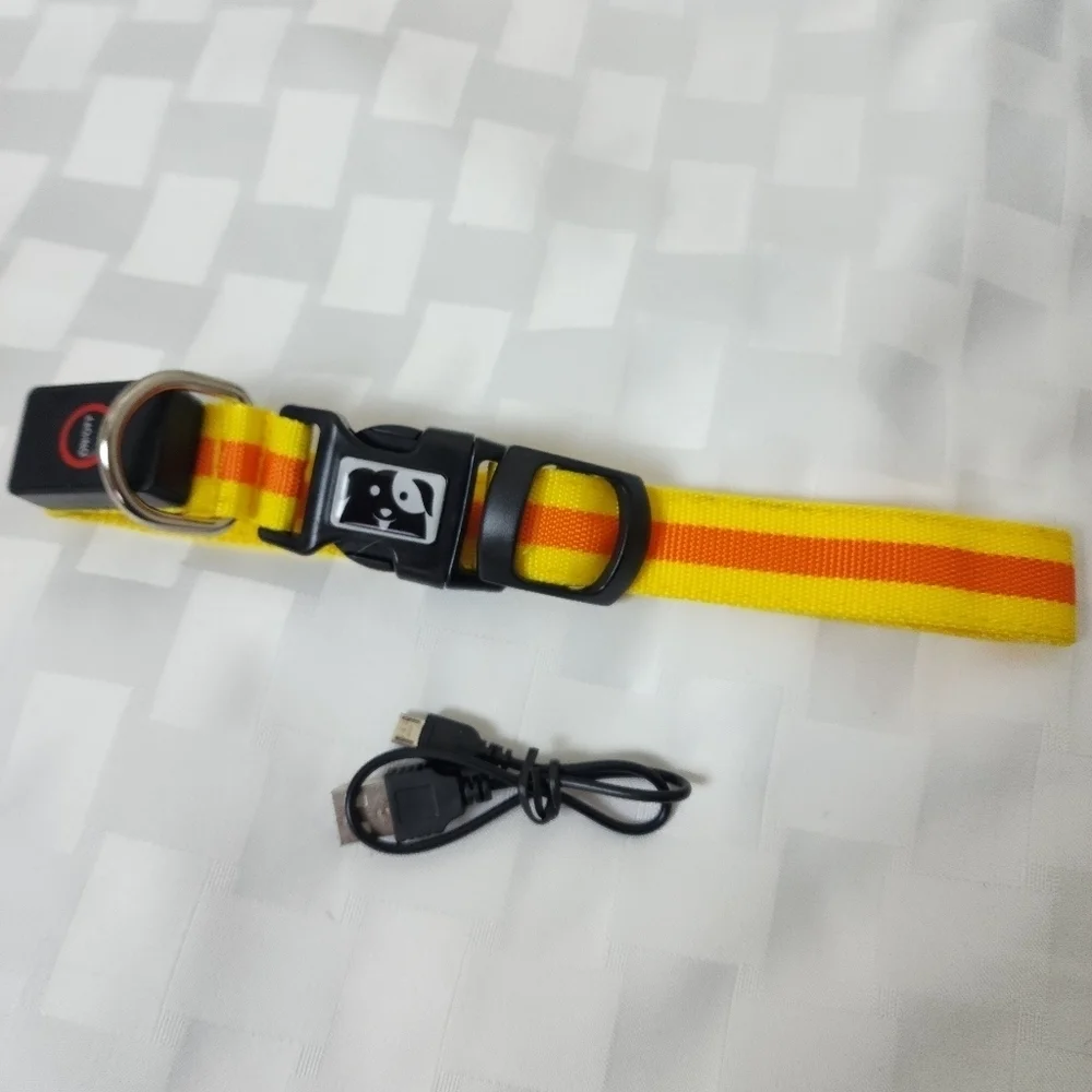 LED Light Up Dog Collar NWT Size L